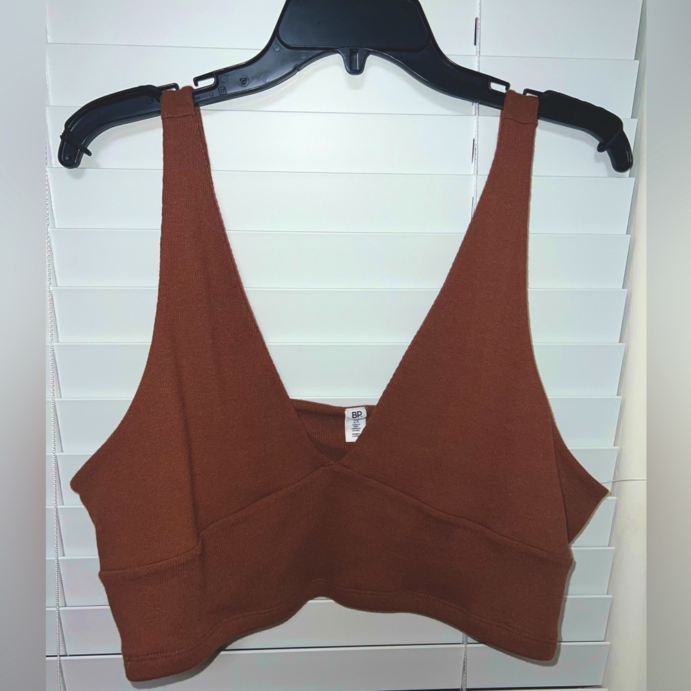 Mocha Brown BP Crop Top